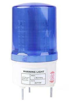 Amazon.co.jp: 回転灯 青 LED 100V 取付金具 付き 音なし 看板